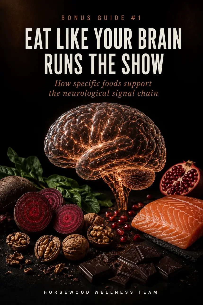Horsewood bonus guide 1: Eat Like Your Brain Runs The Show, a nutrition guide